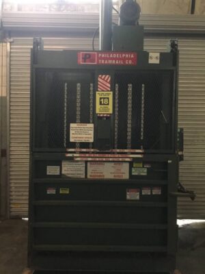 PTR Philadelphia Tramrail Co. 2300HD Vertical Cardboard Baler