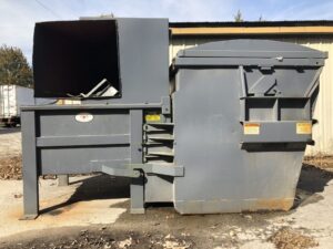 Cram-A-Lot CS-01-W Compactor with 6 Cubic Yard Container